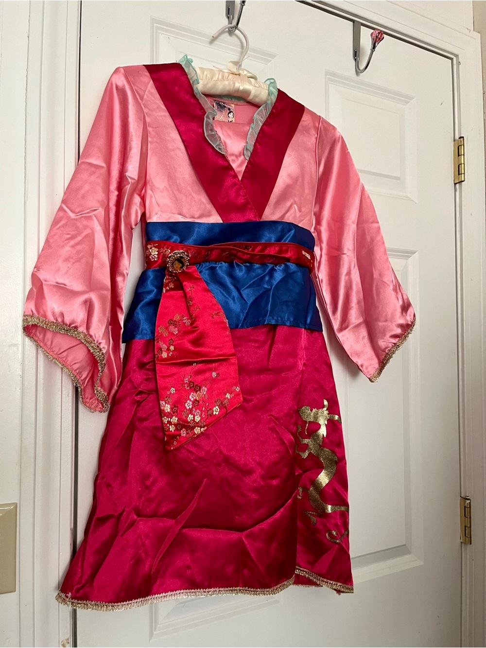 Disney Mulan Pink and Teal Costume Dress